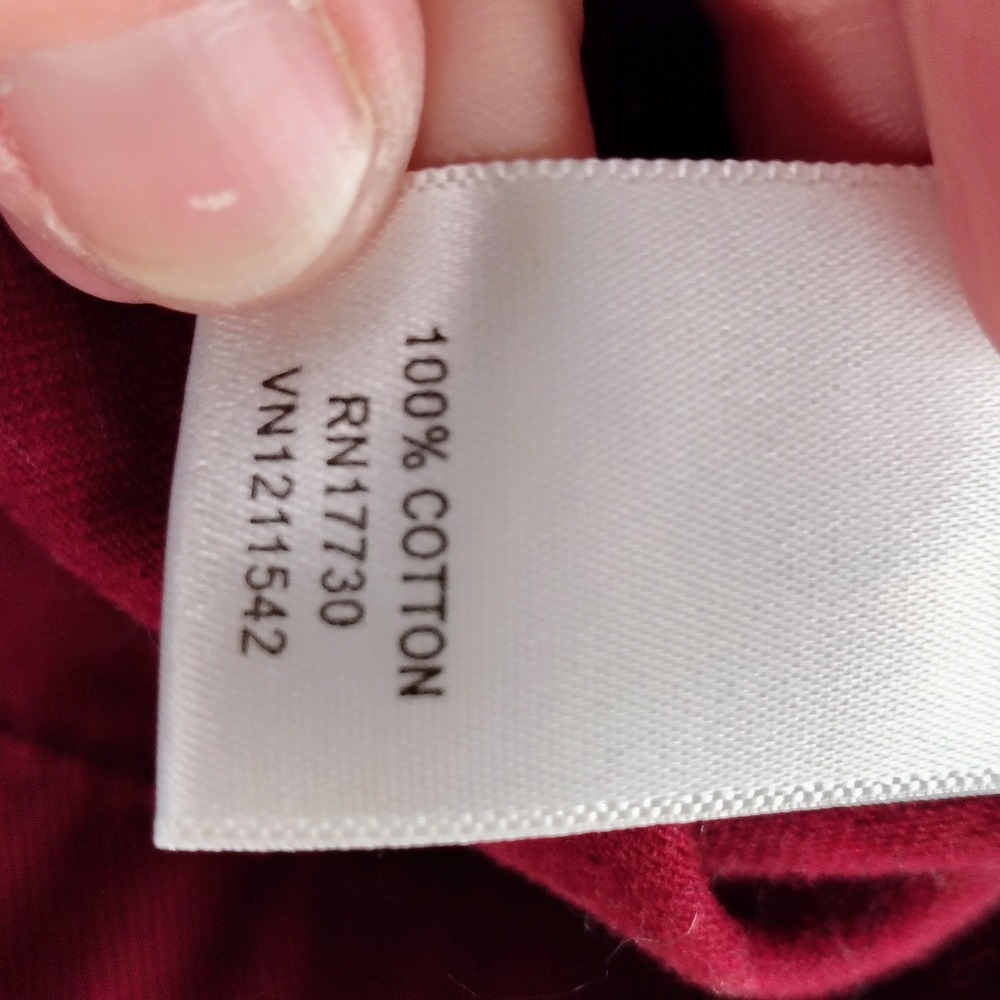 Converse One Star Red Cotton Utility Field Jacket Ruffle Neck Belted Womens L - Picture 9 of 10